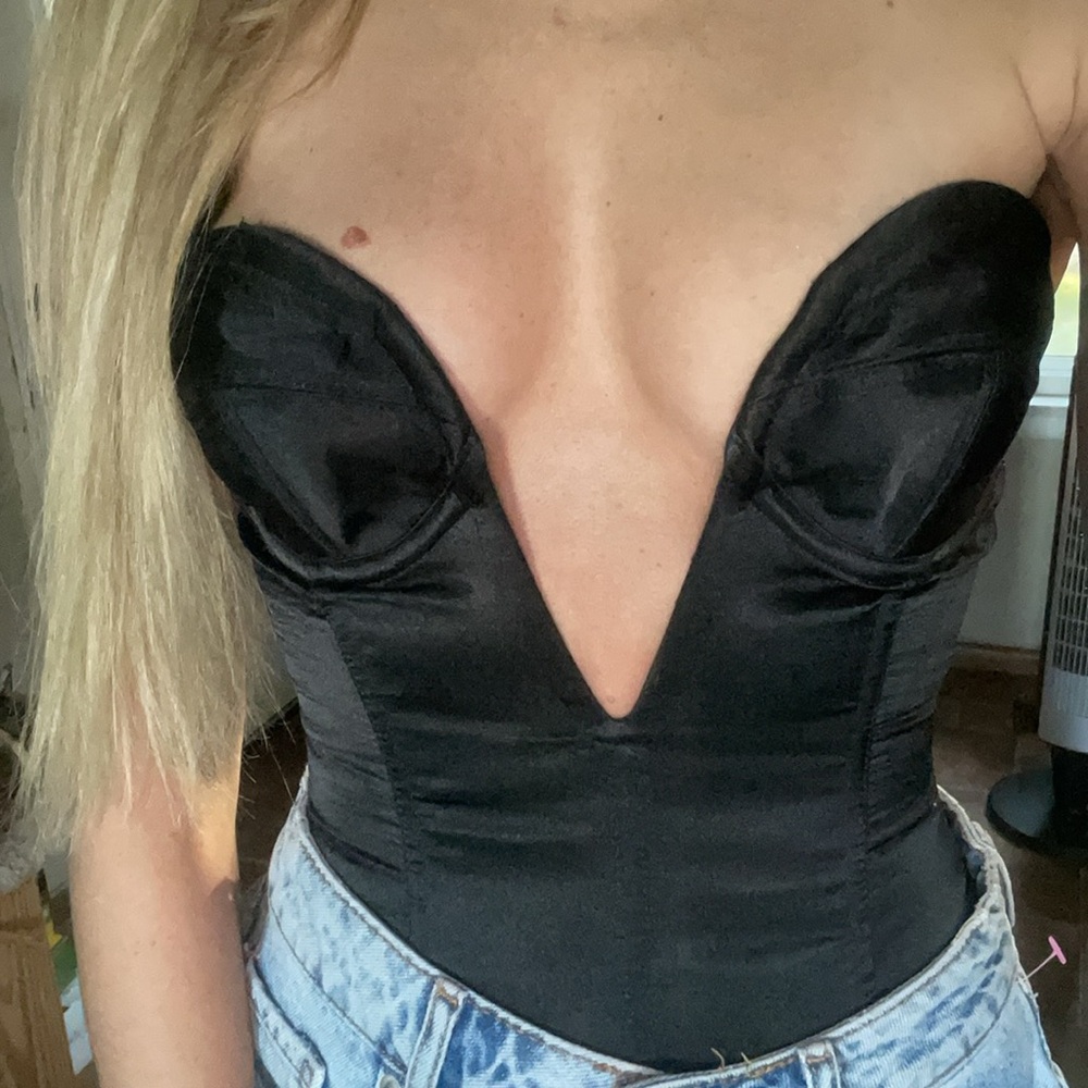 Vintage Trashy lingerie corset top 32B